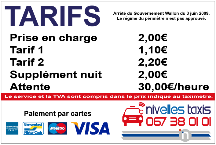 tarifs